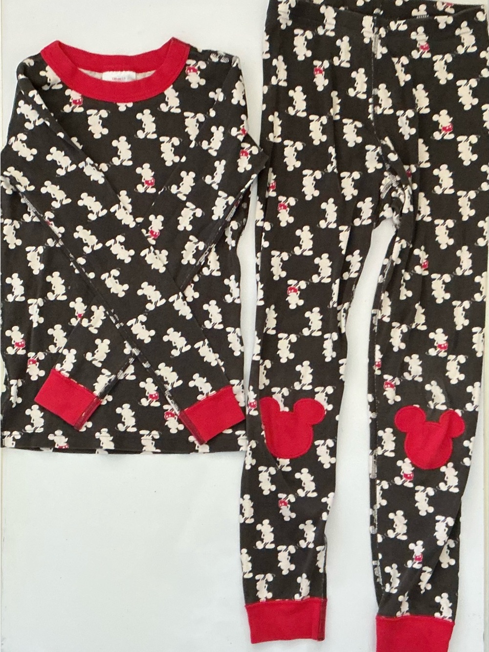 Hanna Andersson Disney Mickey Mouse Organic Cotton Pajama Set Size 8